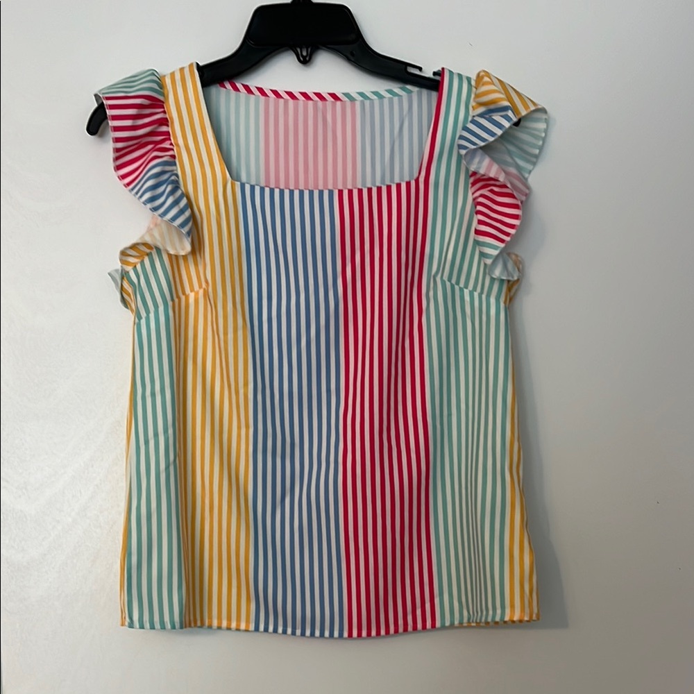 Multicolor Striped Women's Top
